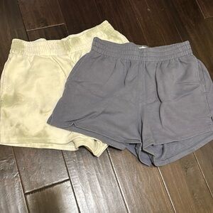 Pair of A&F fleece shorts size medium